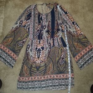 Paisley print dress